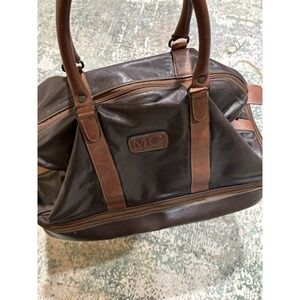 Vintage MC Buenos Aires‎ Leather Travel Duffel Bag